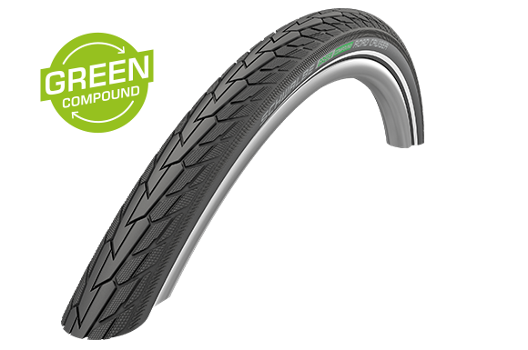 Покрышка 26x1.75 (47-559) Schwalbe ROAD CRUISER K-Guard Active B/B+RT HS484 GREEN, 50EPI