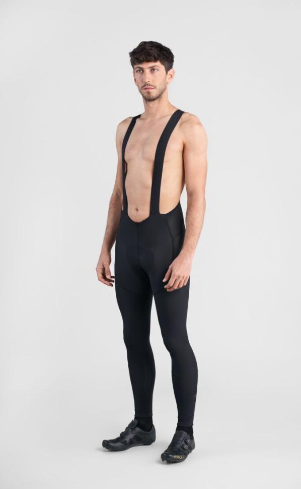 Рейтузы Spiuk Profit Cold&Rain Bib на лямках мужские черные XXL Рейтузы Spiuk Profit Cold&Rain Bib на лямках мужские черные XXL