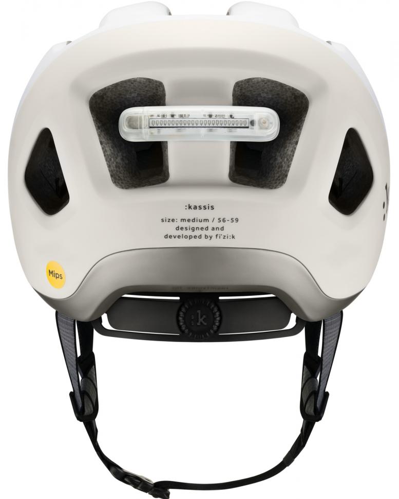 Шлем Fizik Kassis MiPS с мигалкой белый размер L (59-61 см) Шлем Fizik Kassis MiPS с мигалкой белый размер L (59-61 см)