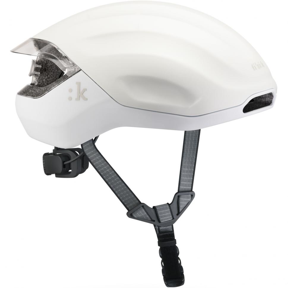 Шлем Fizik Kudo Aero MiPS с мигалкой белый размер М (56-59 см)