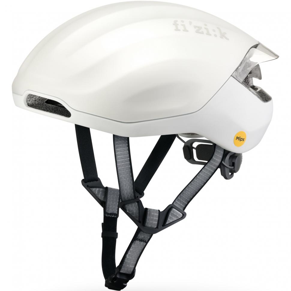 Шлем Fizik Kudo Aero MiPS с мигалкой белый размер М (56-59 см)