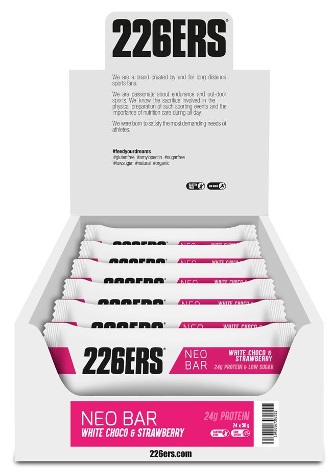 Батончик 226ERS Neo Protein белый шоколад/клубника 50г 24шт/уп 1200г