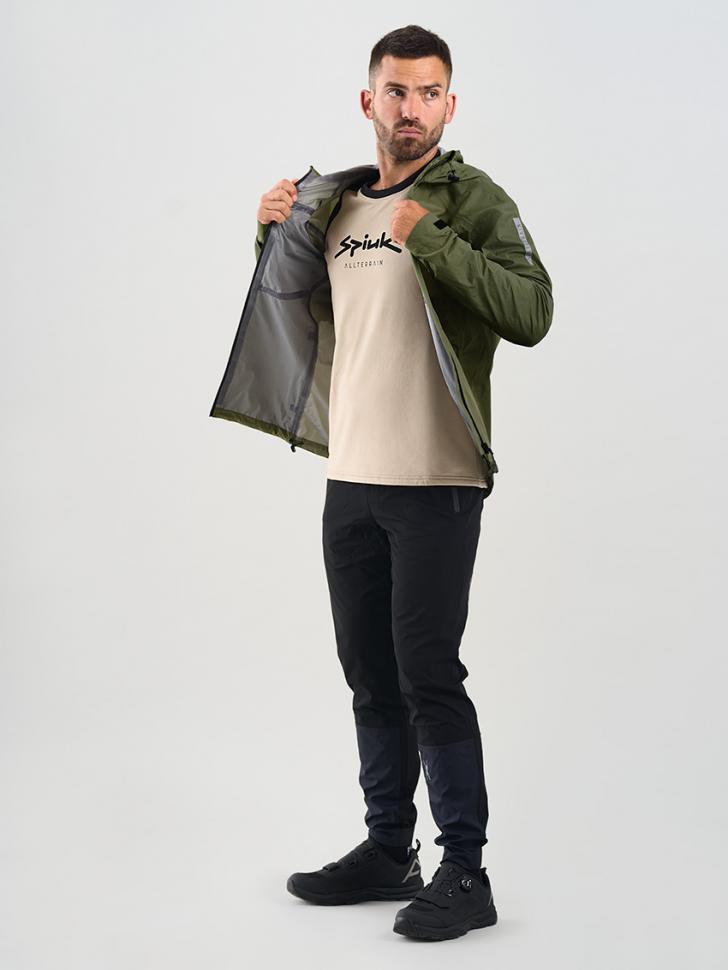 Куртка Spiuk All Terrain Waterproof мужская зеленая XXL