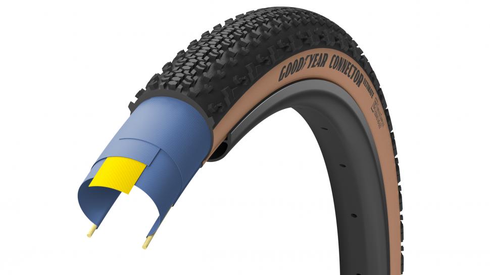 Покрышка 650x50 (50-584) GoodYear CONNECTOR  tubeless complete, folding, black/tan, 120tpi