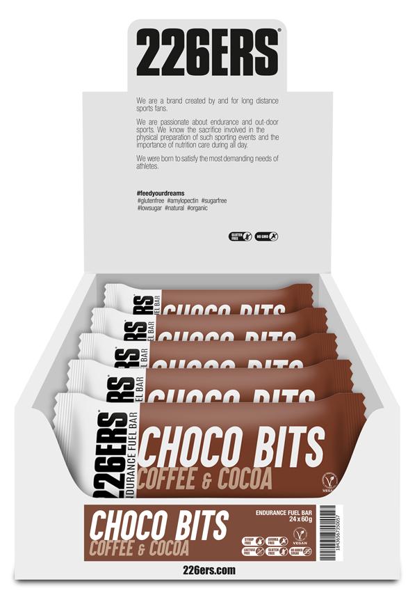 Батончик 226ERS Endurance Fuel Choco bits Energy кофе/шоколад 60г...