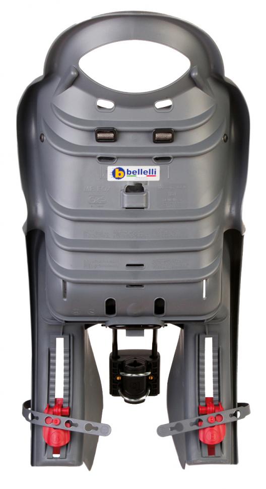 Сиденье задн. Bellelli Mr Fox Standart B-fix до 22кг, темно-серое серебристое Сиденье задн. Bellelli Mr Fox Standart B-fix до 22кг, темно-серое серебристое