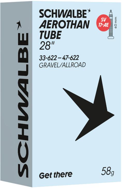 Камера TPU 28" (33/47-622) Schwalbe SV17-AE AEROTHAN, Alu 40mm