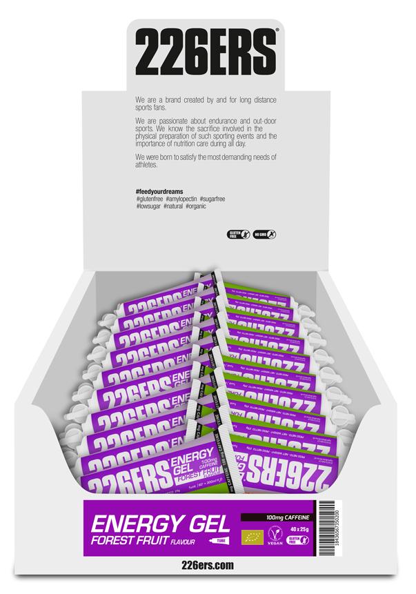 Гель 226ERS Energy 100мг кофеина лесные ягоды 25г тюбик 40шт/уп 1000г