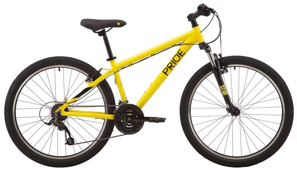 Велосипед 26" Pride MARVEL 6.1 рама - S 2023 желтый (задний и...