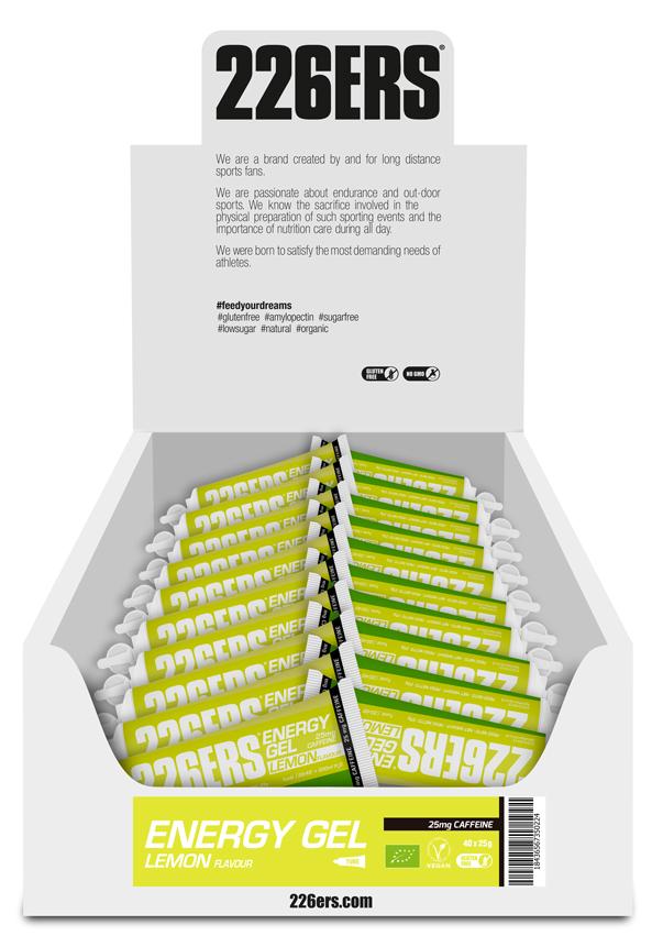 Гель 226ERS Energy 25мг кофеина лимон 25г тюбик 40шт/уп 1000г