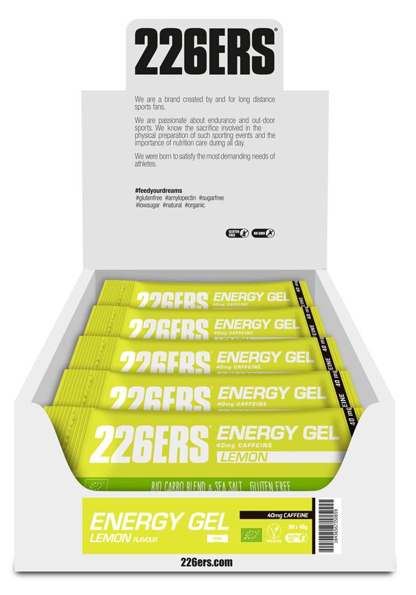 Гель 226ERS Energy 80мг кофеина лимон 40г 30шт/уп 1200г