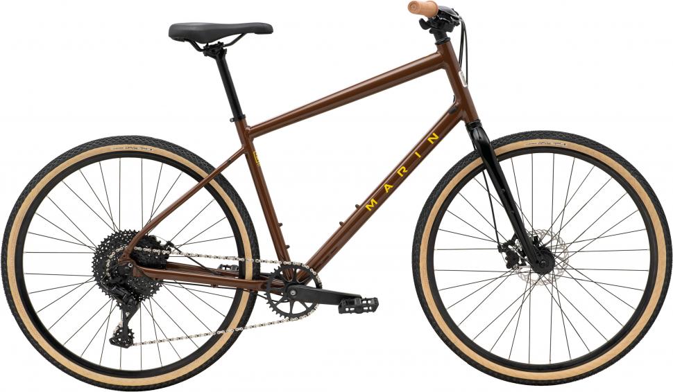Велосипед 28" Marin Kentfield 2 рама - S 2024 Gloss Brown/Black/Yellow