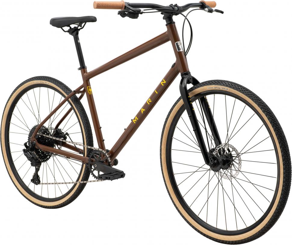 Велосипед 28" Marin Kentfield 2 рама - S 2024 Gloss Brown/Black/Yellow