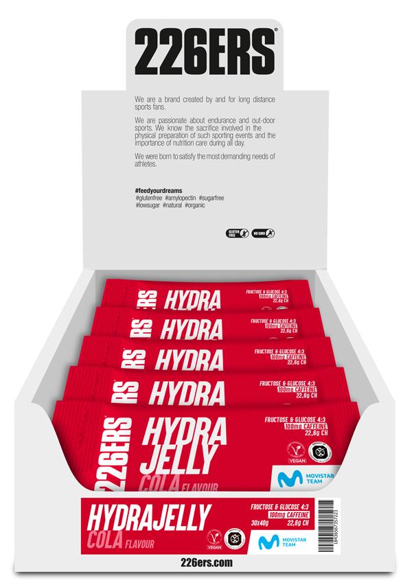 Батончик-желе 226ERS Hydrajelly 100мг кофеина кола 40г 30шт/уп 1200г