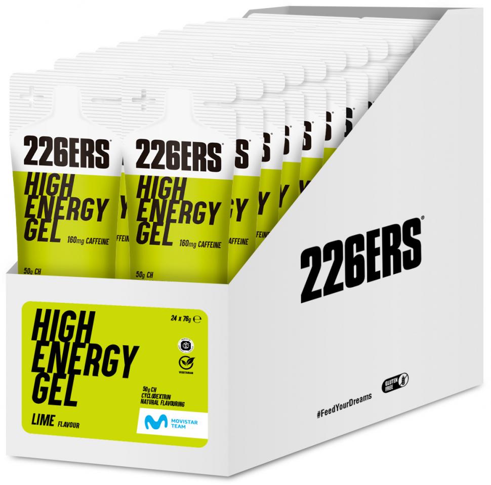 Гель 226ERS High Energy 50г углеводов 160мг кофеина лайм 76г...