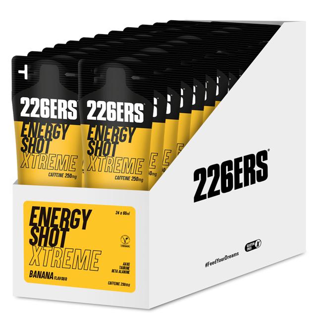Гель 226ERS Energy Shot XTREM 250мг кофеина банан 60г 24шт/уп 1440г