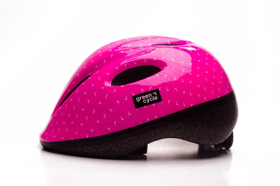 Шлем детский Green Cycle MIA размер 48-52см розово-белый лак