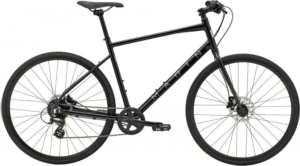 Велосипед 28" Marin Presidio 1 рама - M 2024 Gloss Metallic Black/Charcoal/Blue