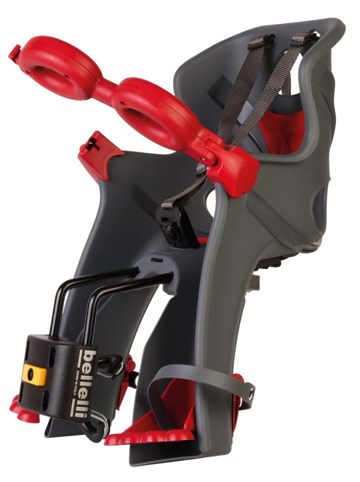 Сиденье пер. Bellelli Freccia B-fix до 15кг, темно-серое