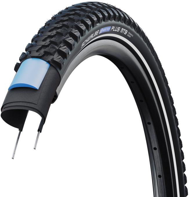 Покрышка 29x2.35 (60-622) Schwalbe MARATHON PLUS MTB, SmartGuard, TwinSkin, B/B+RT HS468 ADDIX 67EPI 40B