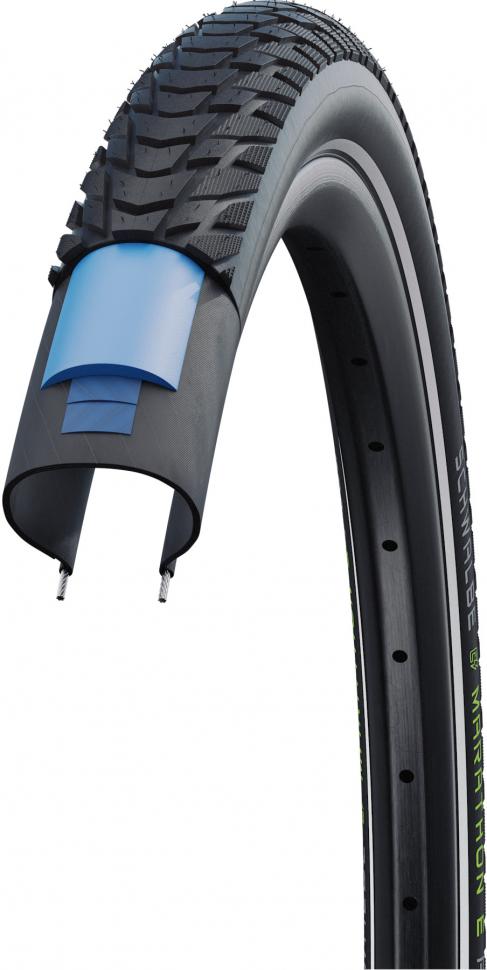 Покрышка 28x1.50 700x40C (40-622) Schwalbe MARATHON PLUS TOUR, SmartGuard, TwinSkin B/B+RT HS619 ADDIX 67EPI 32B