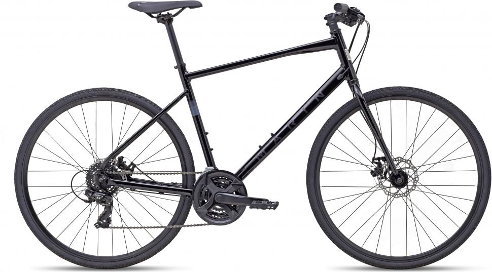 Велосипед 28" Marin Fairfax 1 рама - S 2024 Gloss Black/Black