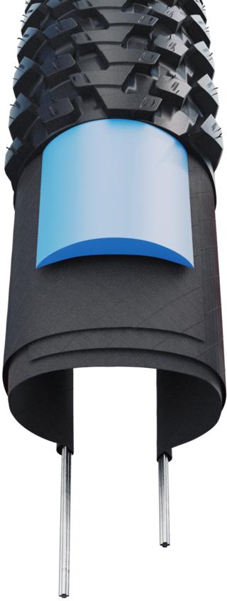 Покрышка 27.5x2.35 (60-584) Schwalbe MARATHON PLUS MTB, SmartGuard, TwinSkin B/B-SK+RT HS468 ADDIX 67EPI 39B