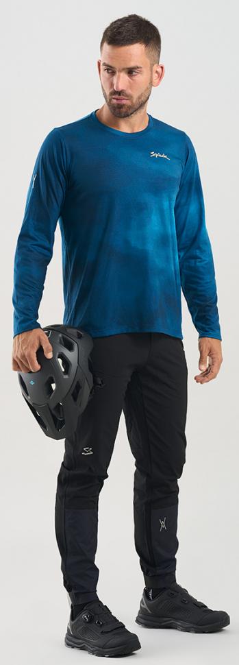 Джерси MTB Spiuk All Terrain дл рукав мужское синее с градиентом XXL