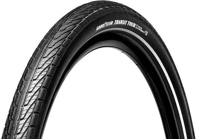 Покрышка 27.5x2.00 (50-584) GoodYear Transit Tour S3:Protection, Wire, Black + reflective strips, 60tpi