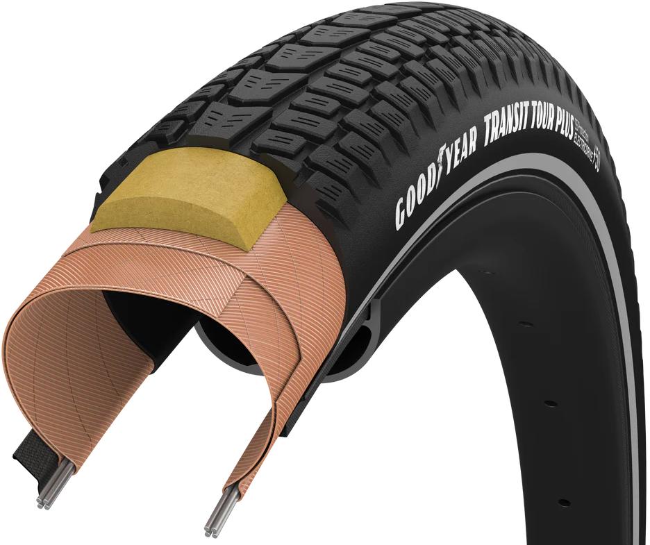 Покрышка 700x35 (37-622) GoodYear Transit Tour Plus S5:Protection,...