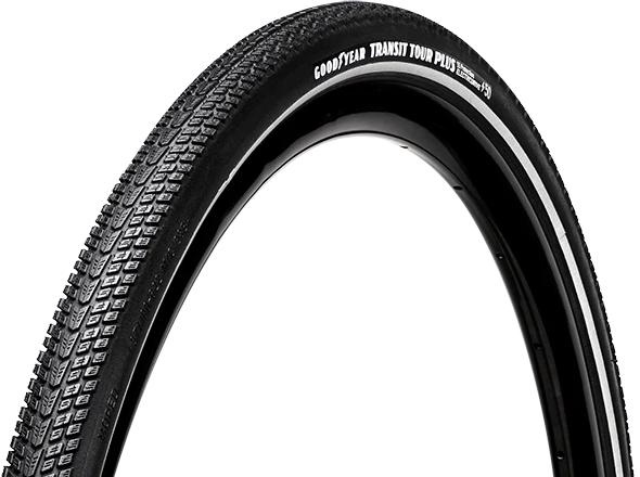 Покрышка 700x35 (37-622) GoodYear Transit Tour Plus S5:Protection, Wire, Black + reflective strips, 60tpi