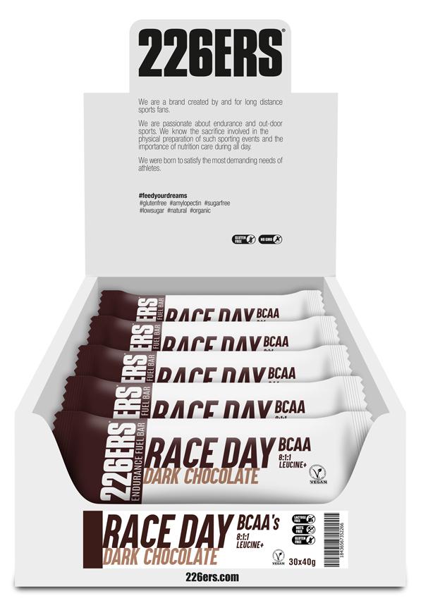 Батончик 226ERS Race Day Energy BCAA черный шоколад 40г 30шт/уп 1200г