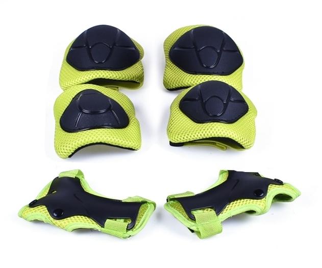 Защита FSK M01 (Кисти, локти, колени) (черно-салатный) 