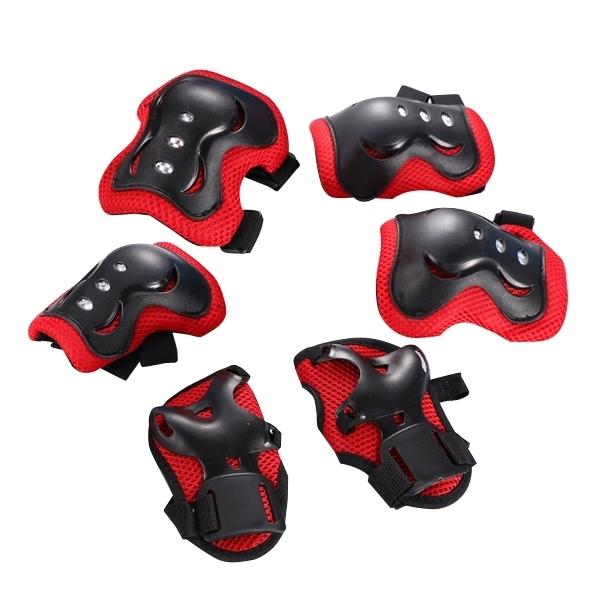 Защита FSK M07 (Кисти, локти, колени) (черно-красный) 