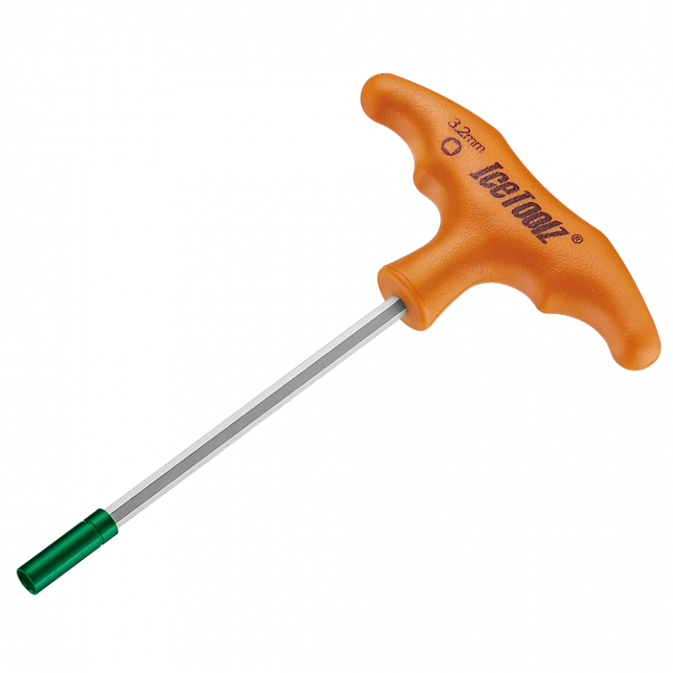 Ключ Ice Toolz 12B7 д/спиц 3.2mm с Т-образной ручкой под квадратный...
