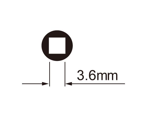 Ключ Ice Toolz 12D7 для спиц 3.6mm с Т-образной ручкой под квадратный нипель