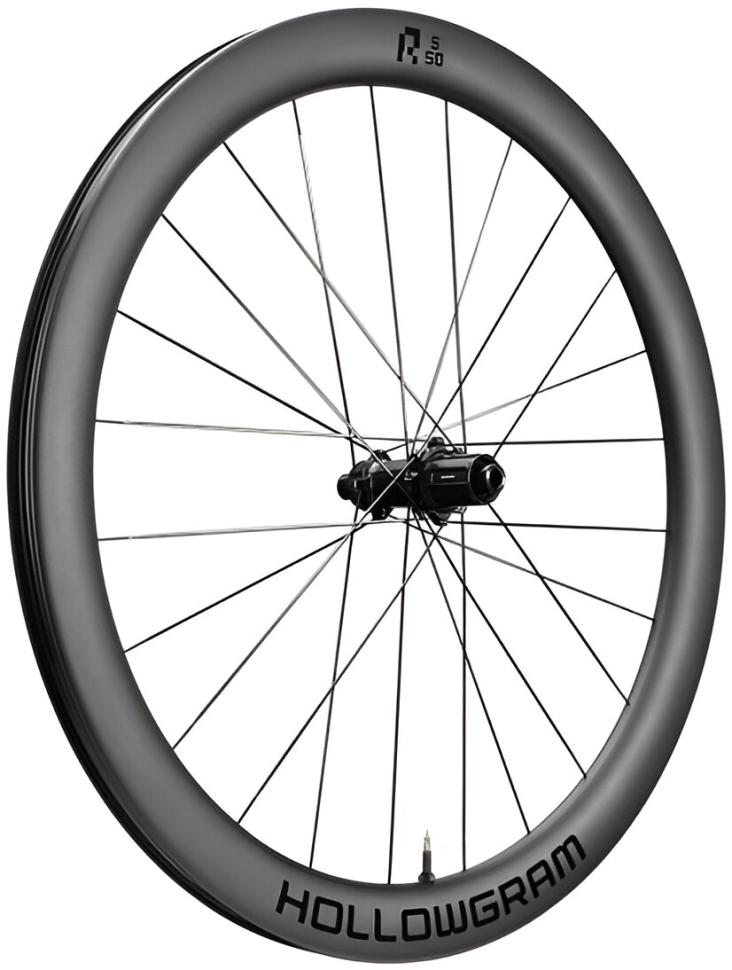 Колесо задн. 700C Cannondale Road HollowGram R-S 50,  карбоновый обод, втулка 142x12mm, Shi, CenterLock