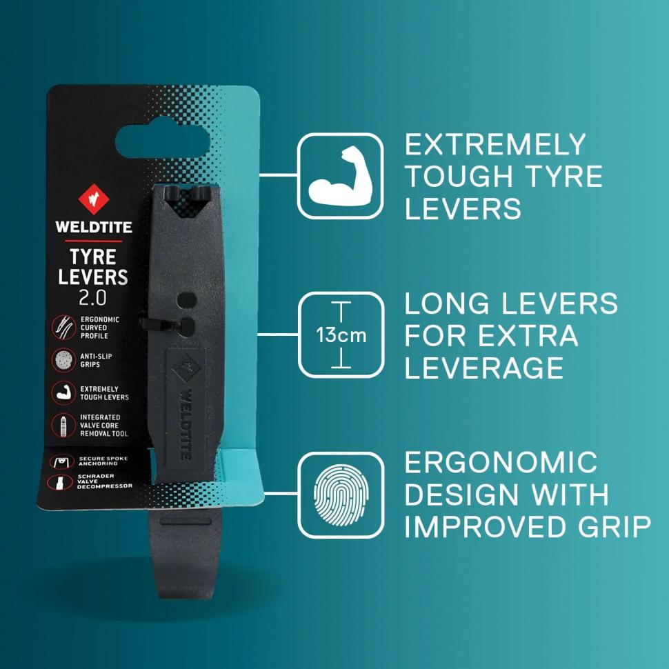 Лопатка бортировочная Weldtite 06026 TYRE LEVERS 2.0 (2шт)