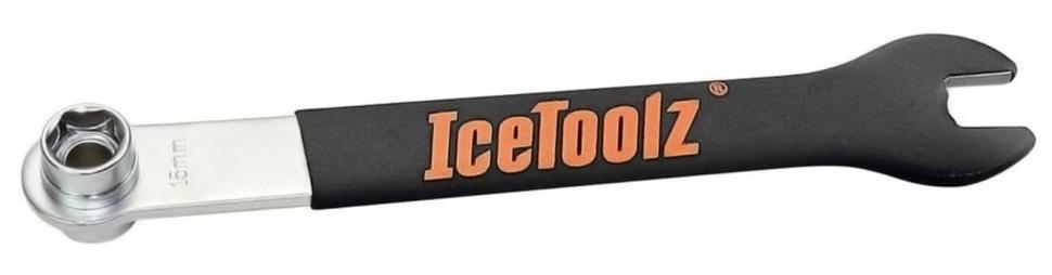 Ключ Ice Toolz 34B1 педальний 15мм та торцевой 14мм