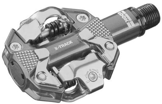 Педали Look X-TRACK алюминий, ось chromoly 9/16", серый металлик