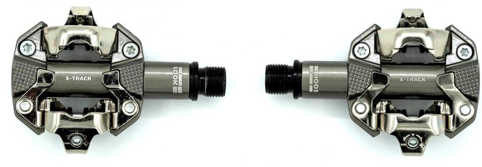 Педали Look X-TRACK алюминий, ось chromoly 9/16", серый металлик