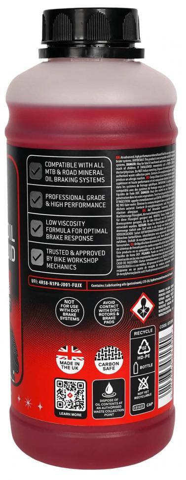 Масло минеральное Weldtite 03139X MINERAT OIL BRALE FLUID, для тормозных систем 1л