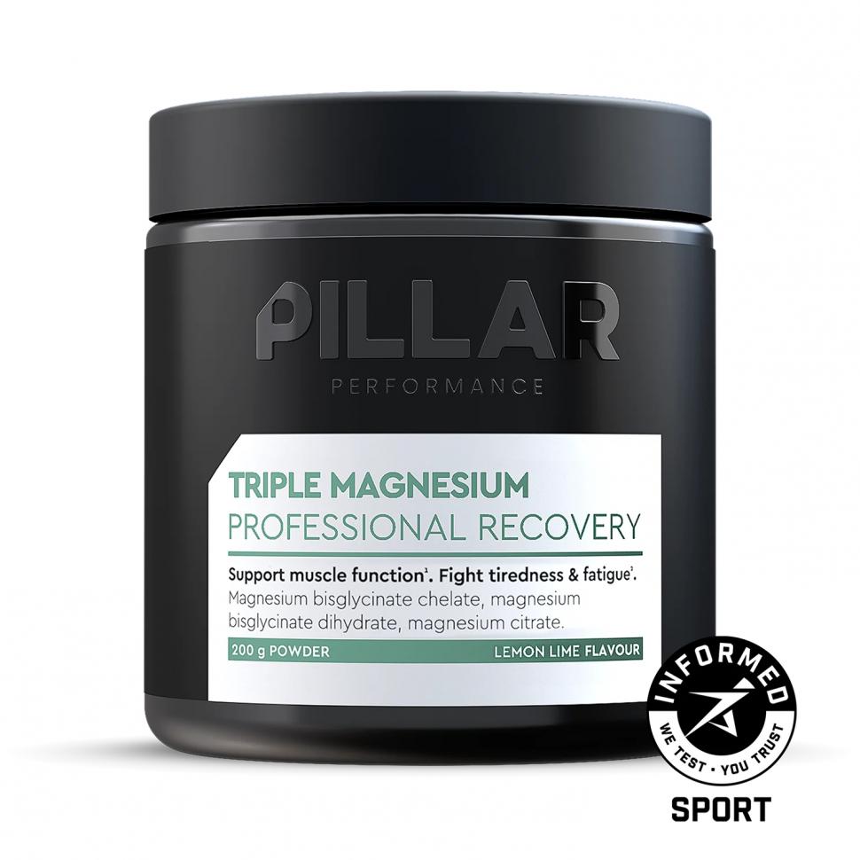 Магний PILLAR Performance Triple Magnesium лимон-лайм 200г (банка)