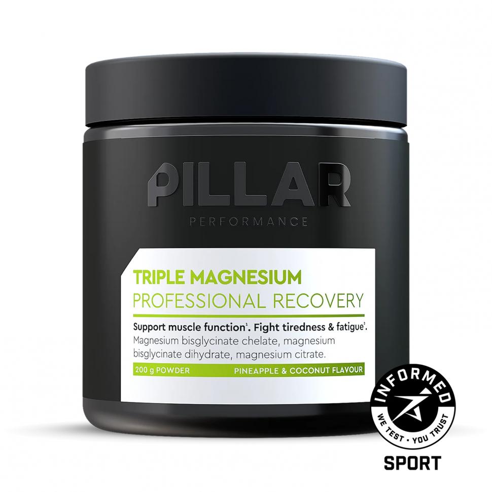 Магний PILLAR Performance Triple Magnesium ананас-кокос 200г (банка)