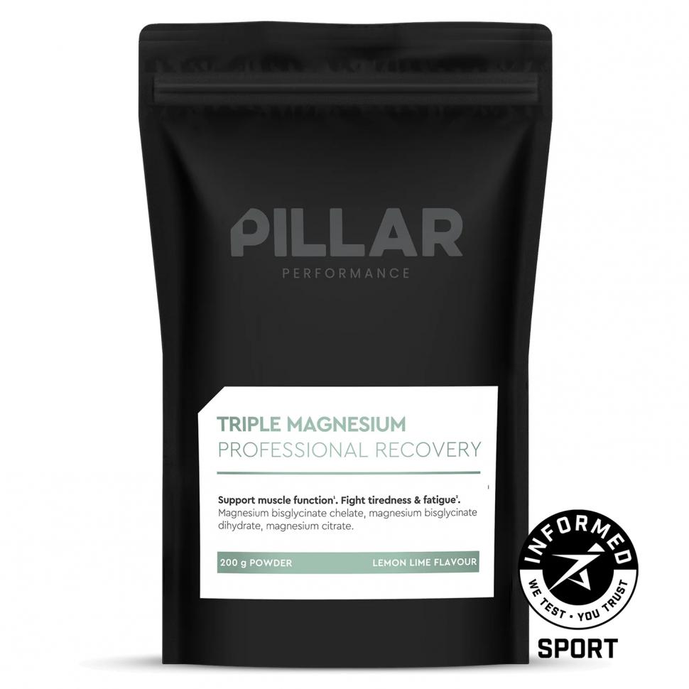 Магний  PILLAR Performance Triple Magnesium лимон-лайм 200г (дой-пак)