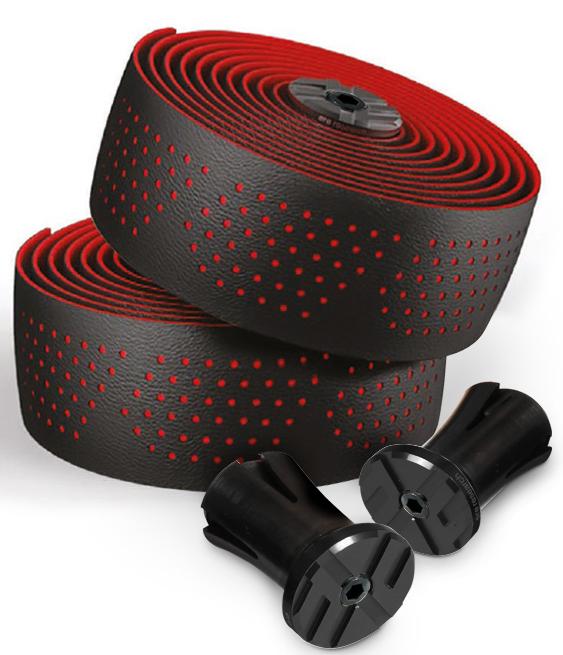 Обмотка руля ERE GENUS, 3мм, Gel+Microfiber, черно-красная